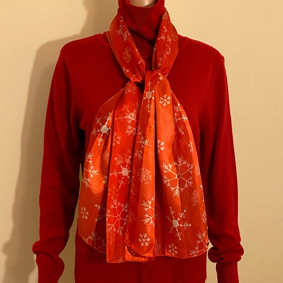 Winter Holiday Scarves Two Piece Set - Picture 2 of 7